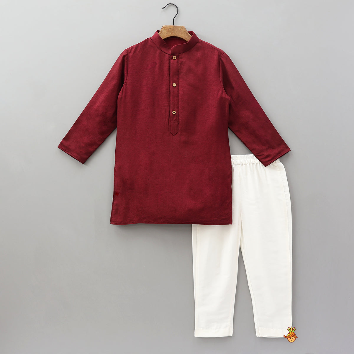 Ethnic Kurta With Embroidered Jacket And Pyjama