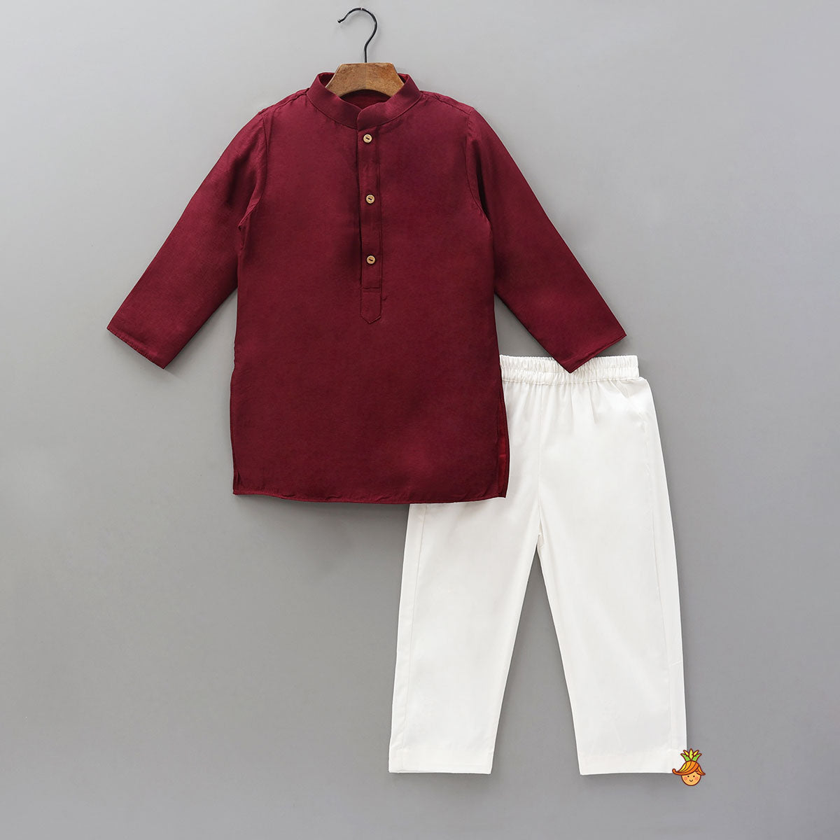 Ethnic Kurta With Embroidered Jacket And Pyjama