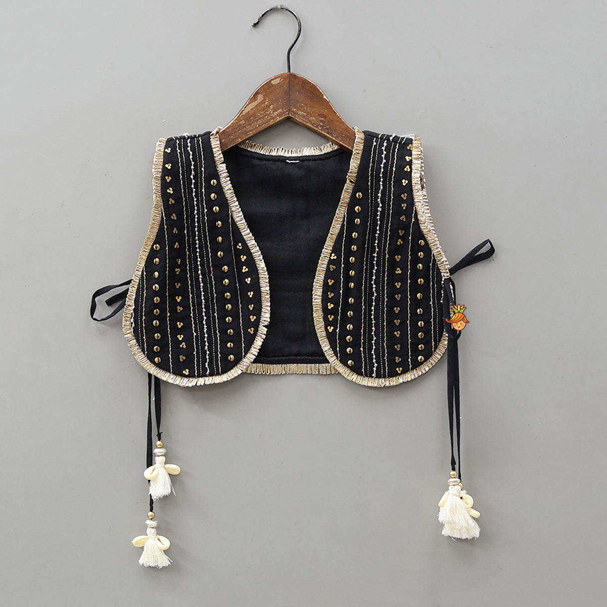 Elegant Black Ruffled Kurti