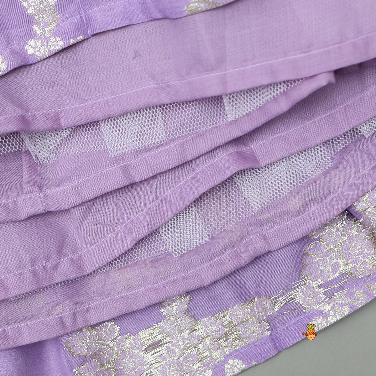 Front-Slit Top And Lehenga With Matching Dupatta