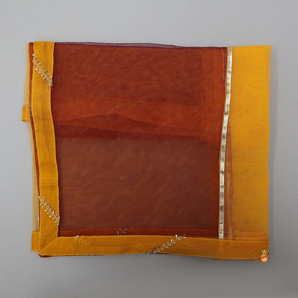 Stunning Lace Work Top And Lehenga With Net Dupatta