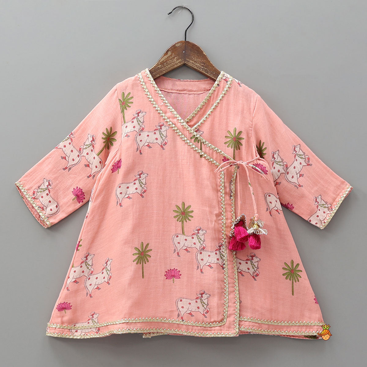 Angarkha Style Kurti And Palazzo