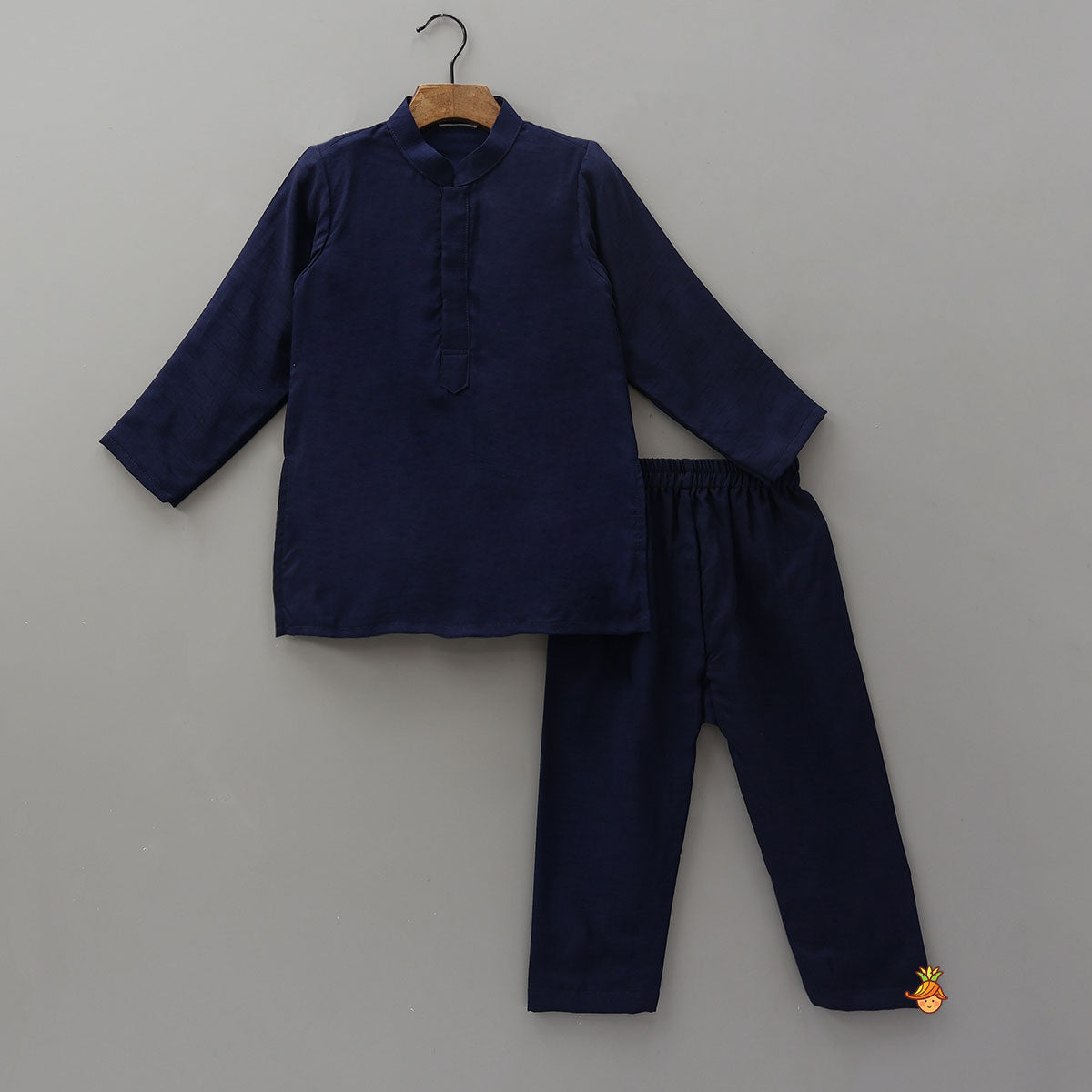 Ethnic Kurta With Brocade Jacket And Pyjama