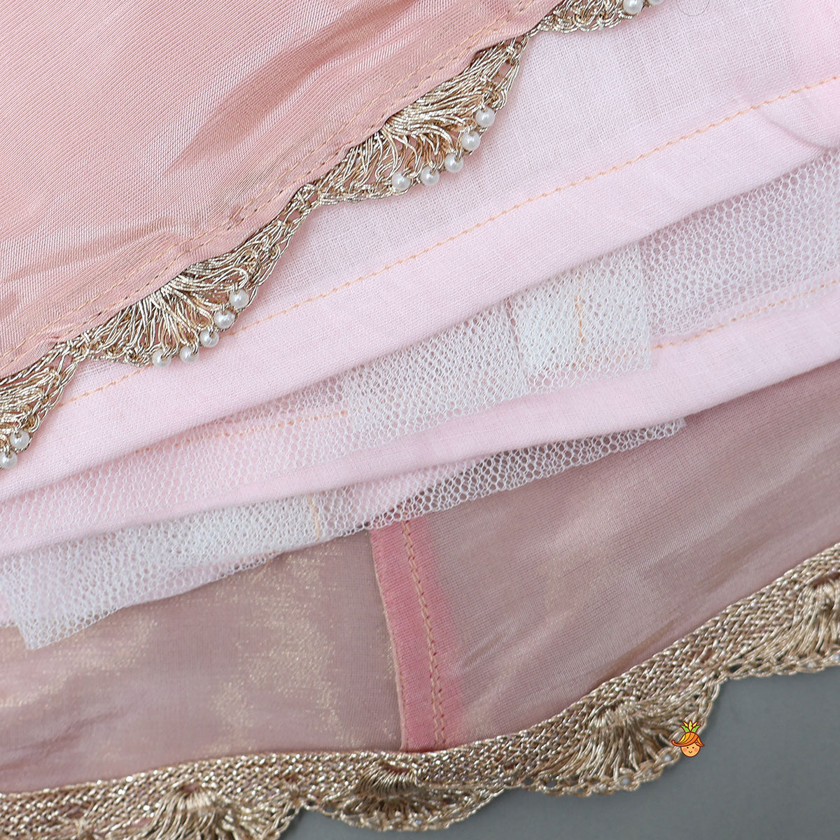 Jacket-Style Embroidered Top And Lehenga