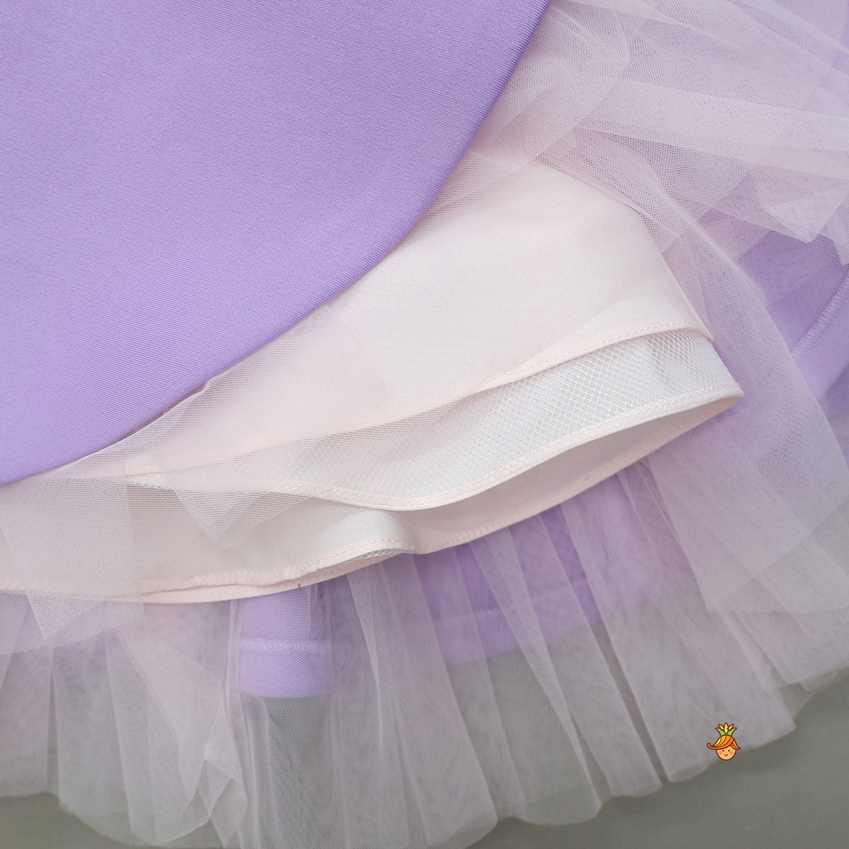 Butterfly Embroidered Dress With Headband