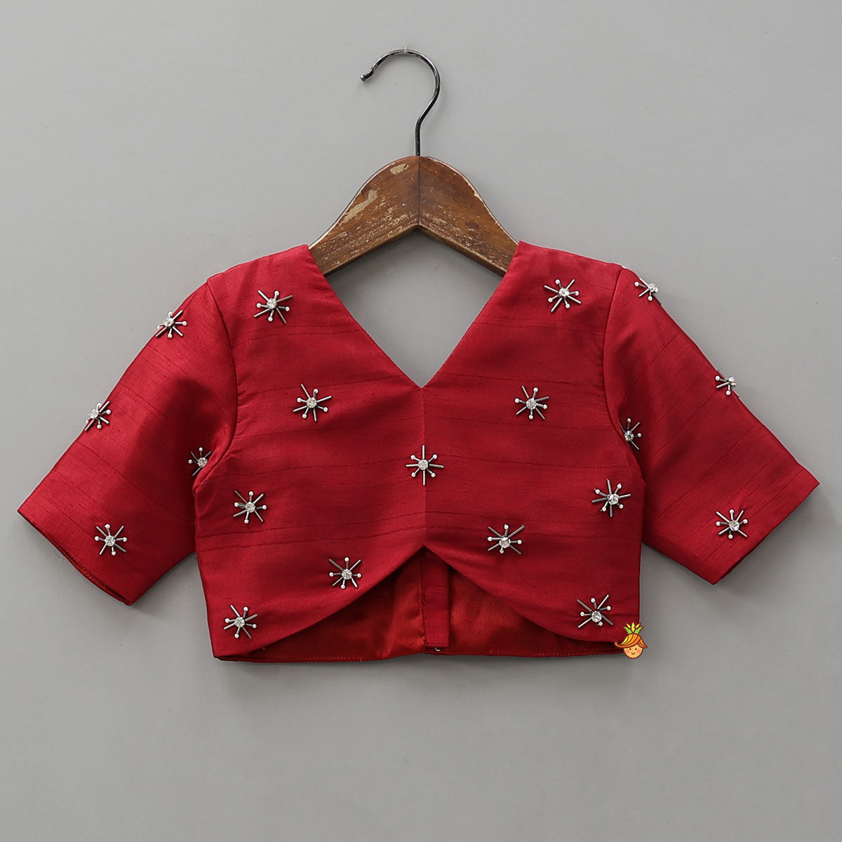 Charming Top With Striped Lehenga And Dupatta