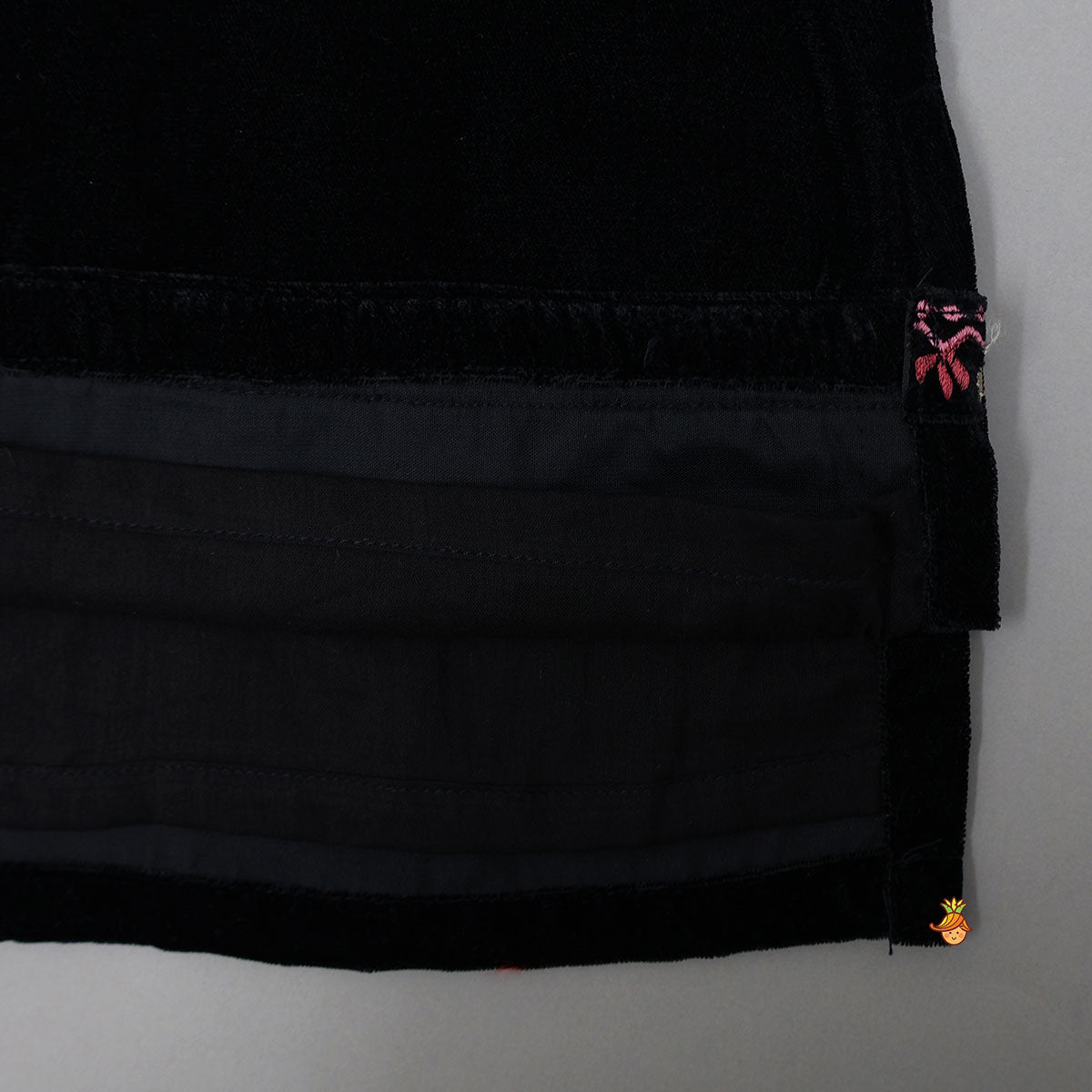 Velvet Kurti With Printed Pant