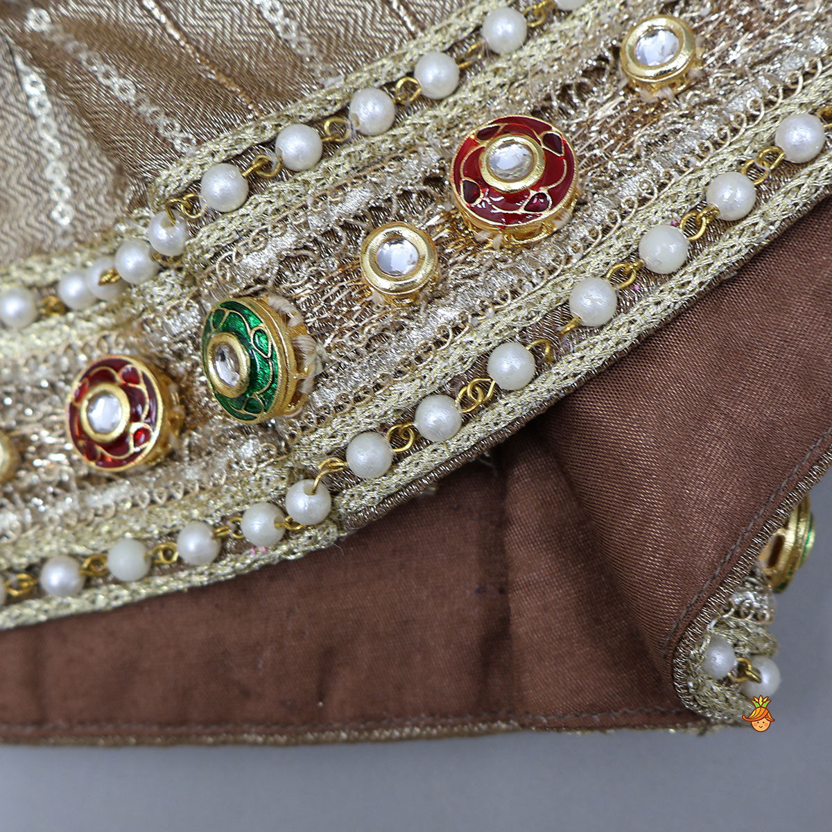 Stunning Pleated Cape Anarkali With Jacket And Matching Hairband