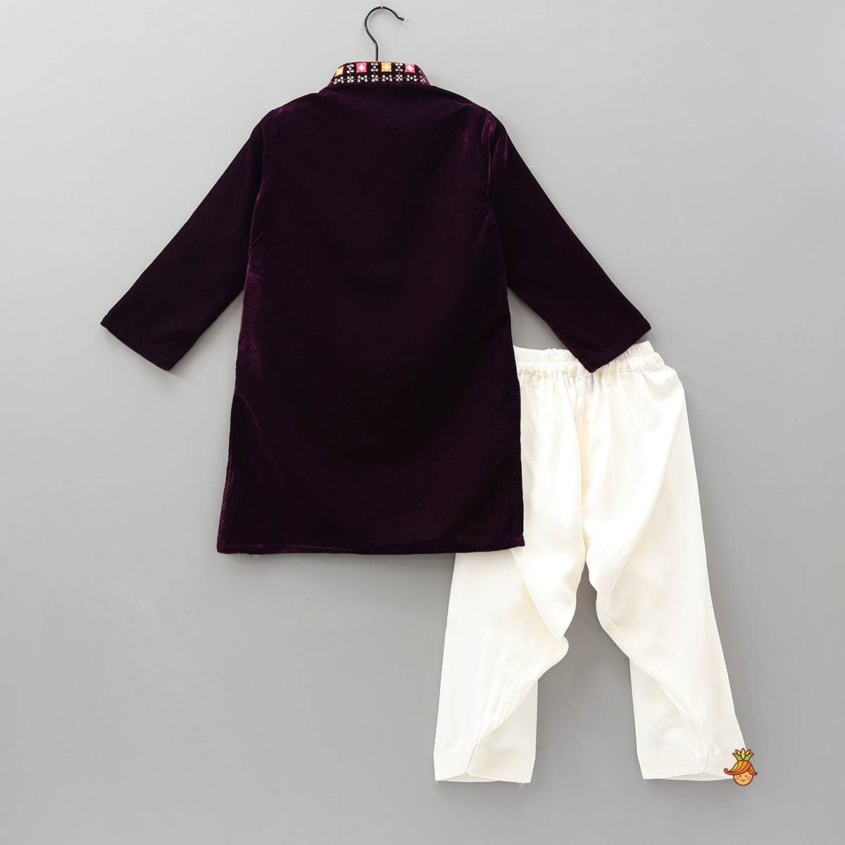 Festive Velvet Kurta With Salwar