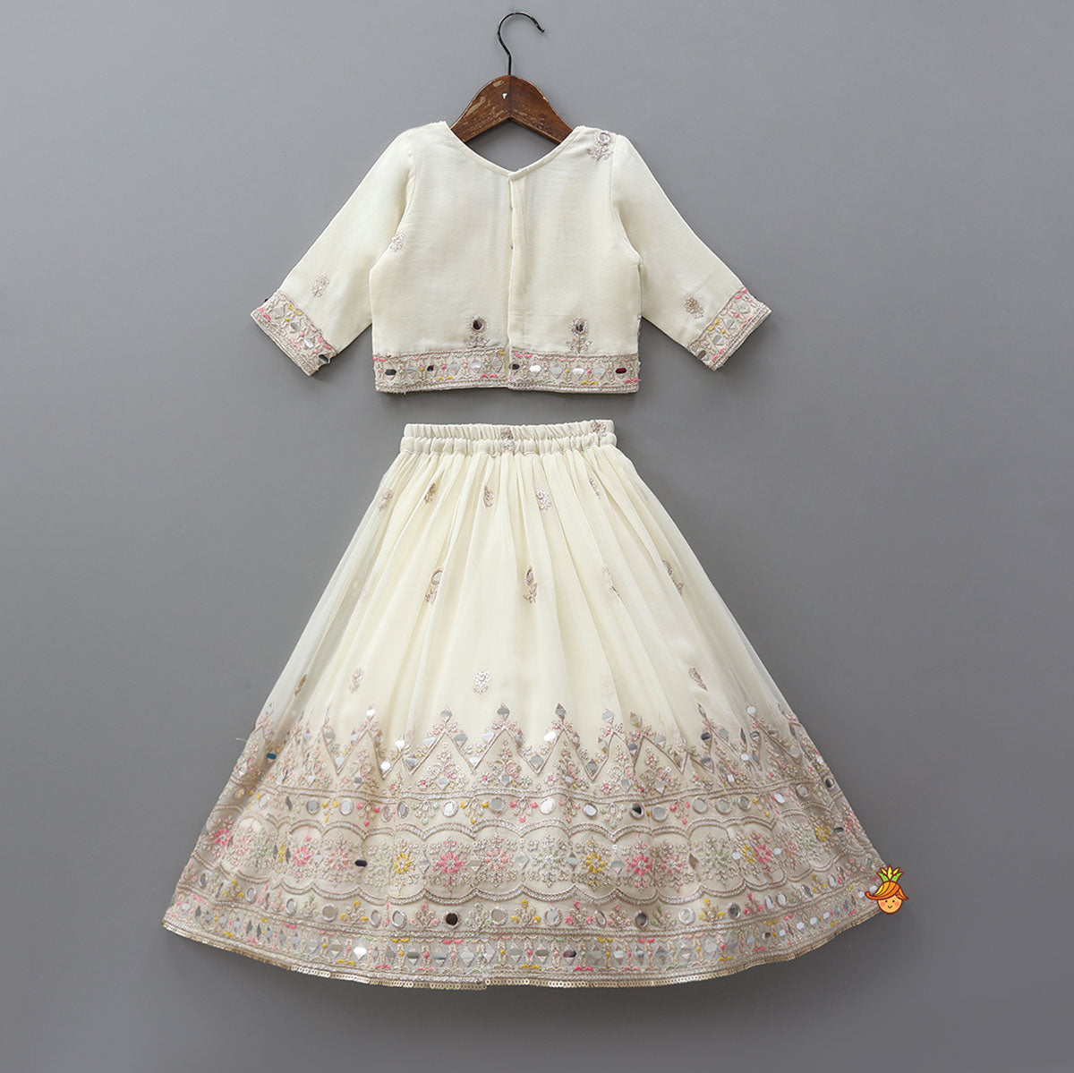 Stunning Embroidered Top And Lehenga