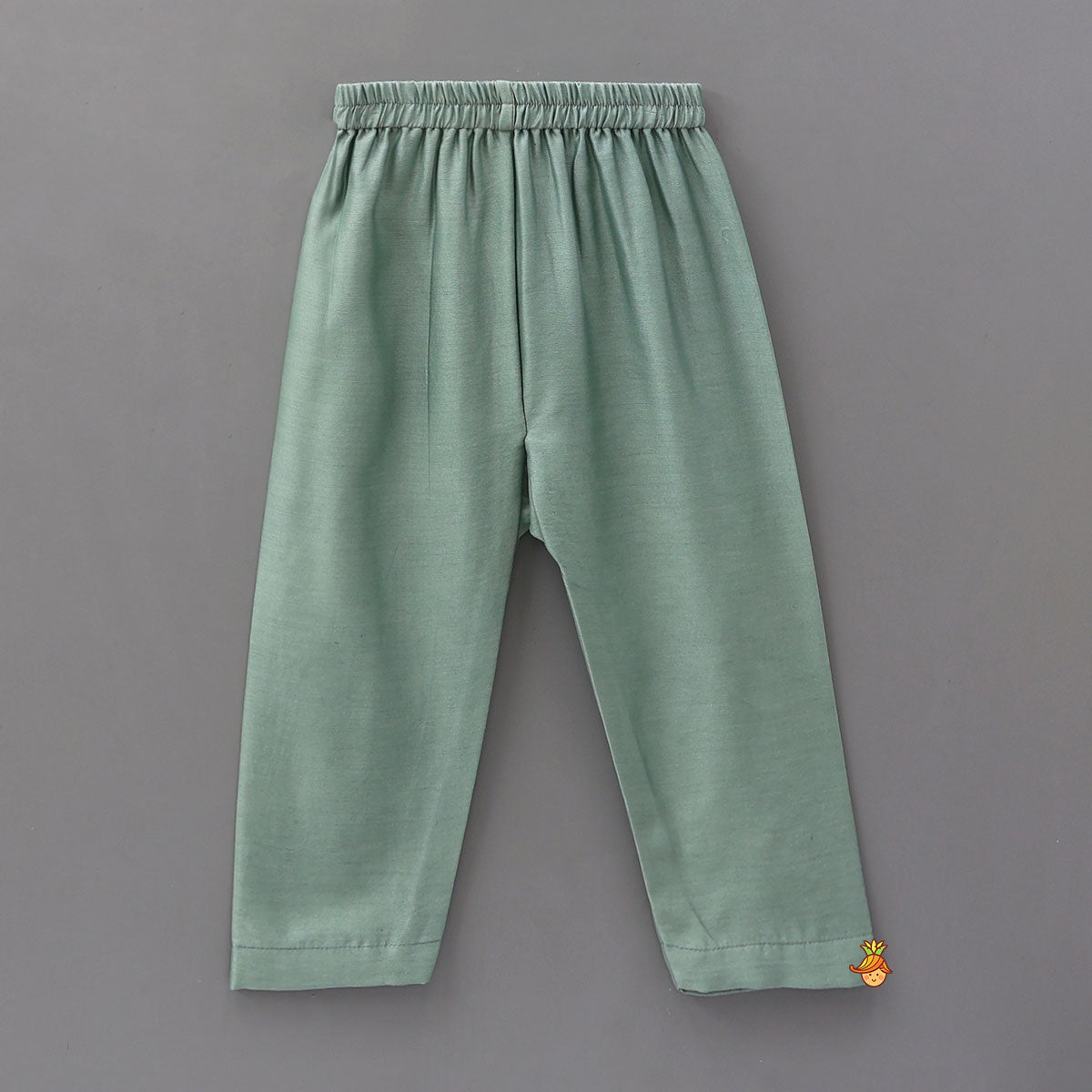 Mandarin-Collar Kurta With Heart-Embroidered Jacket And Pyjama