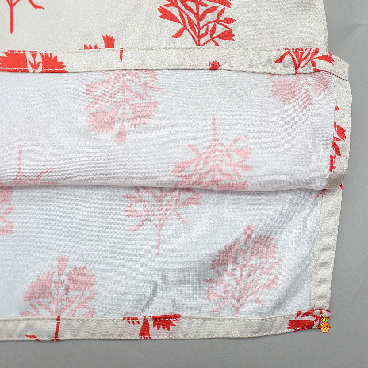 Printed Kurta With Embroidered Jacket And Matching Pyjama