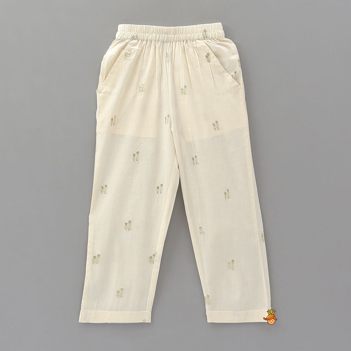 Booti Work Kurta And Pyjama