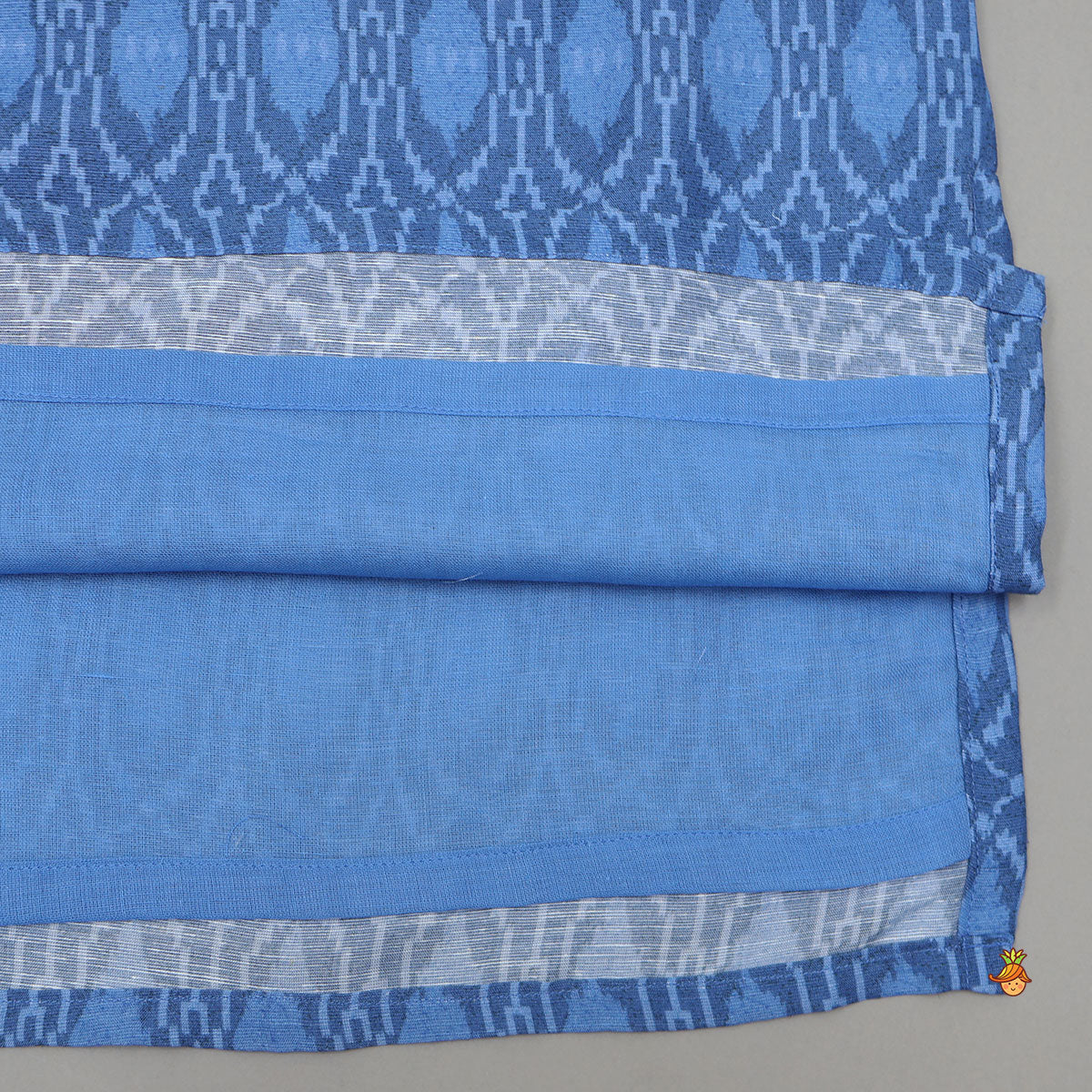 Elegant Printed Kurta With Jacket And Pyjama