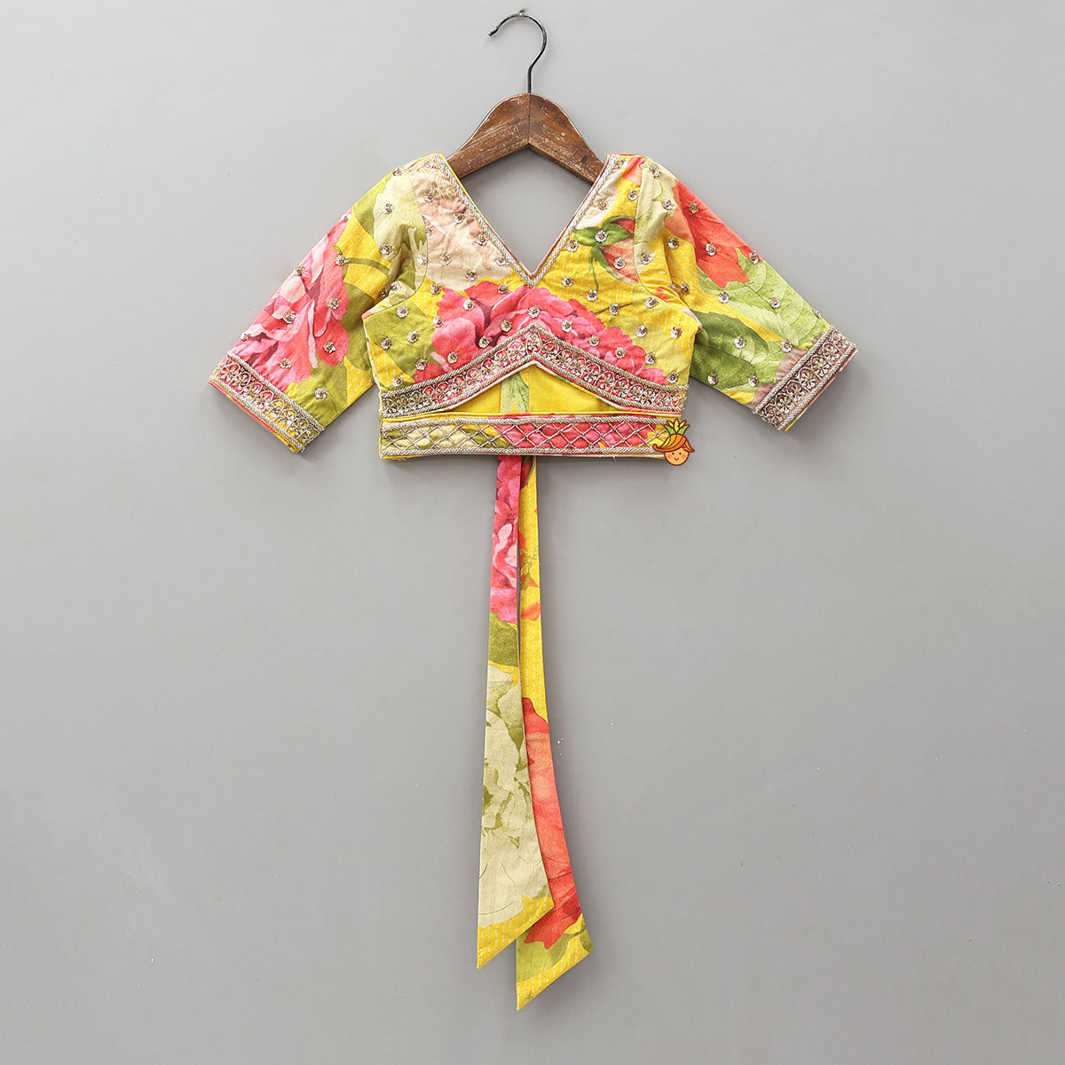 Cut Dana And Sequin Embroidered Top With Flared Lehenga And Dupatta