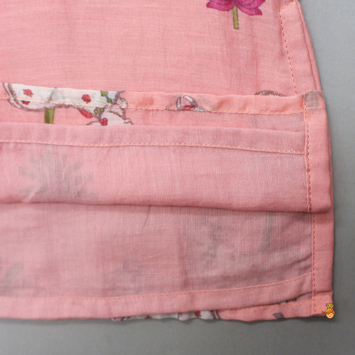 Front-Open Printed Kurta With Pyjama