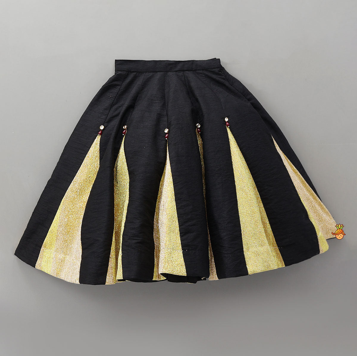 Embellished Stylish Sleeve Top With Lehenga And Dupatta