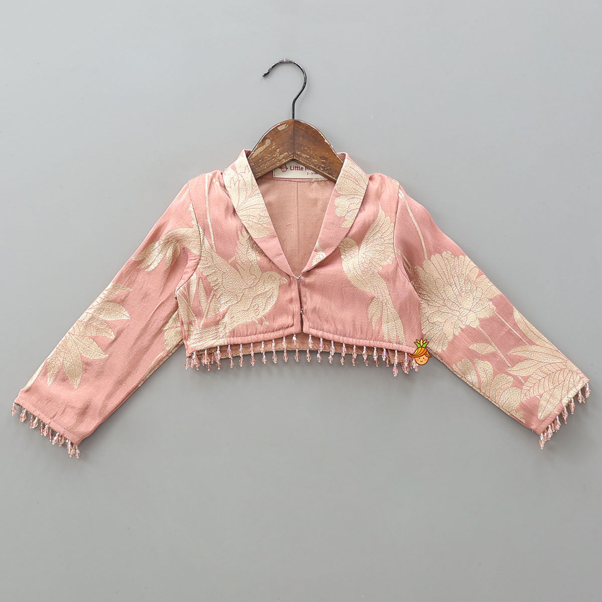 Blazer-Style Top And Scalloped Hem Lehenga