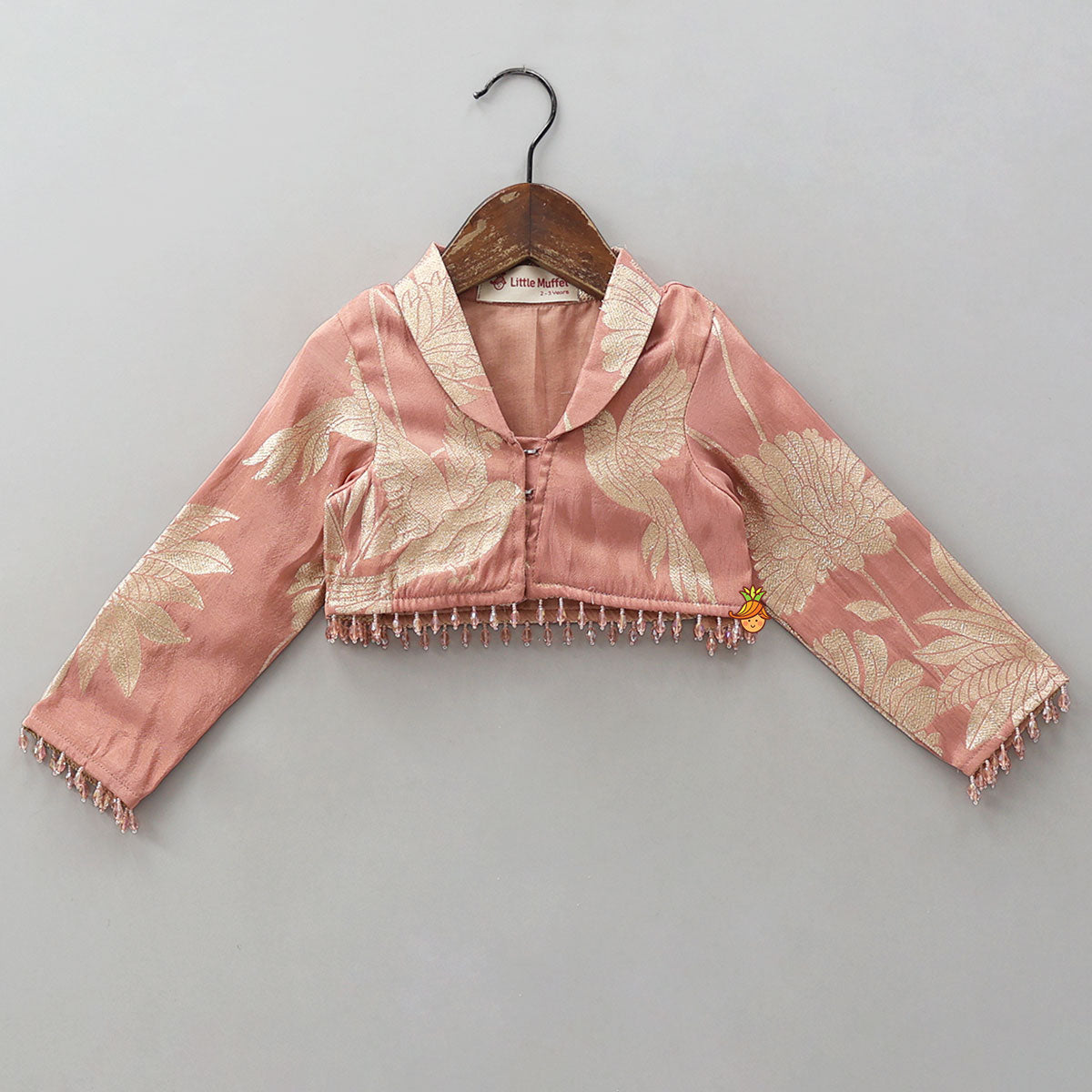 Blazer-Style Top And Scalloped Hem Lehenga