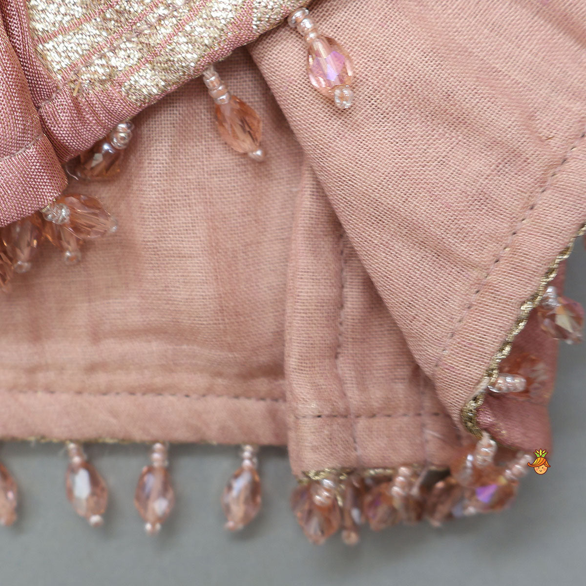 Blazer-Style Top And Scalloped Hem Lehenga