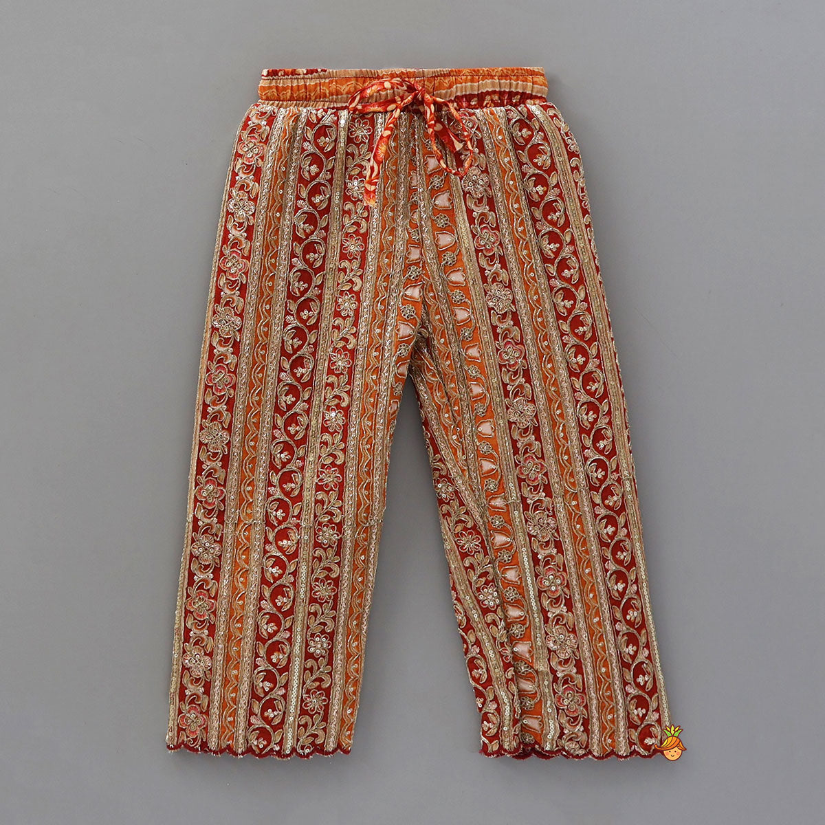 Embroidered Yoke Kurti And Pant