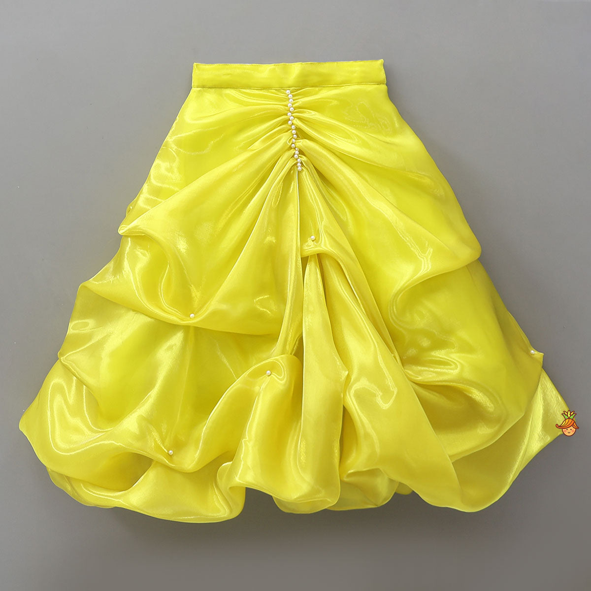 Checks Detailed Sheen Top And Stylish Gathered Lehenga