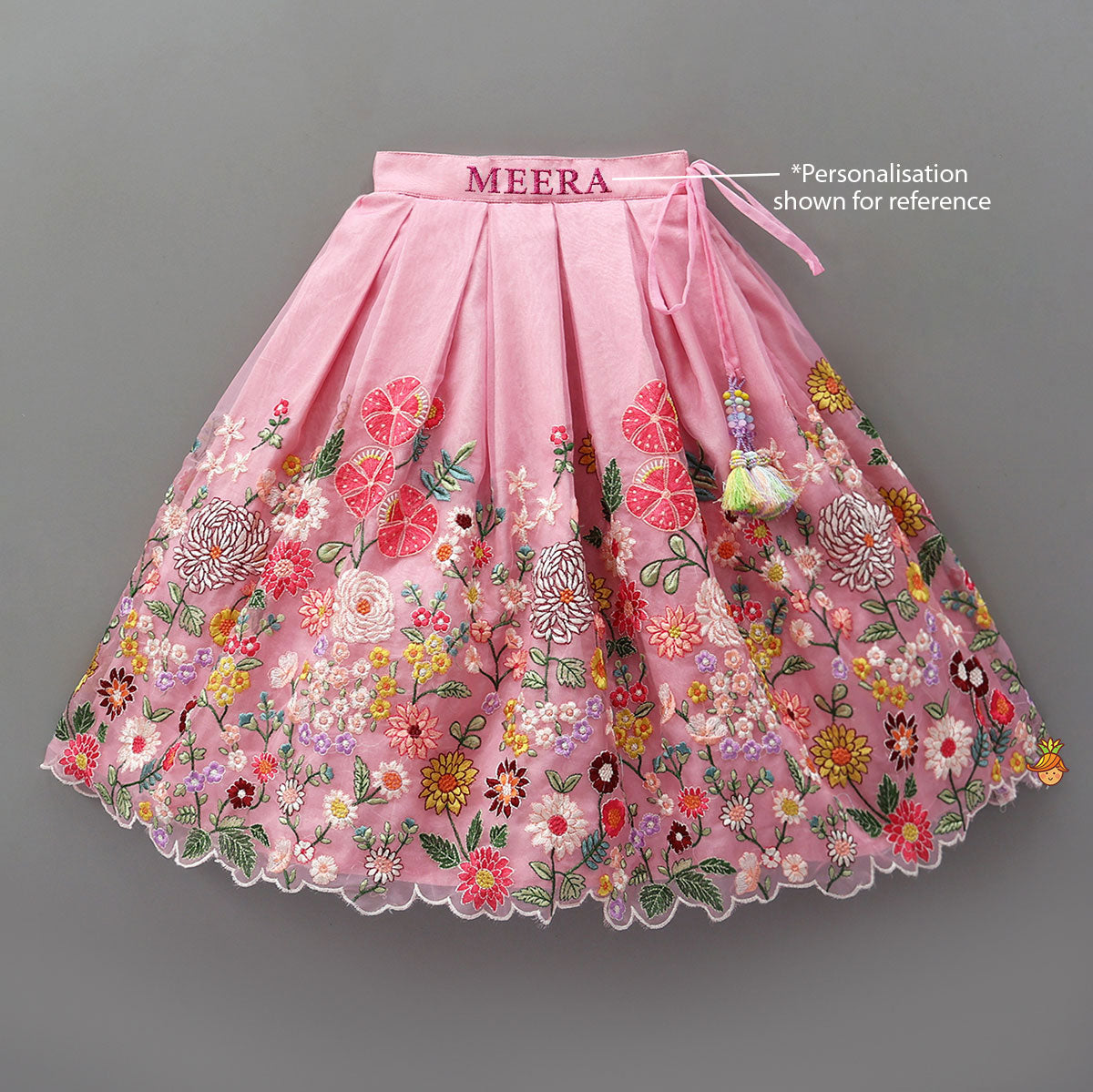 Collar Neck Front-Open Elegant Top And Heavy Embroidered Lehenga