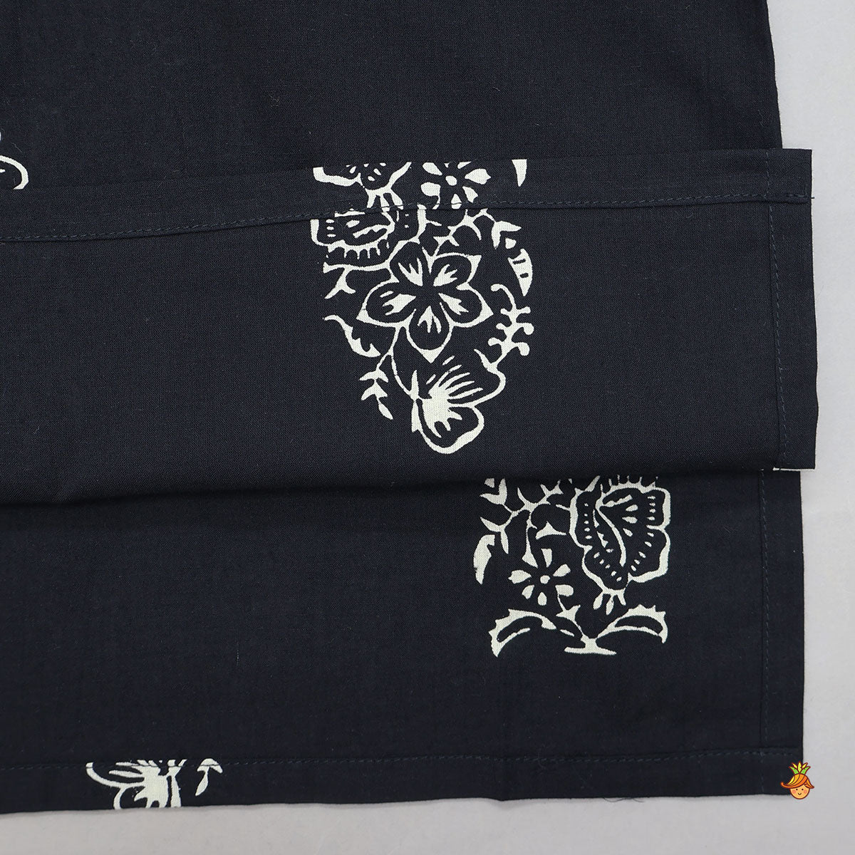 Ethnic Kurta With Front Pocket Jacket And Dhoti