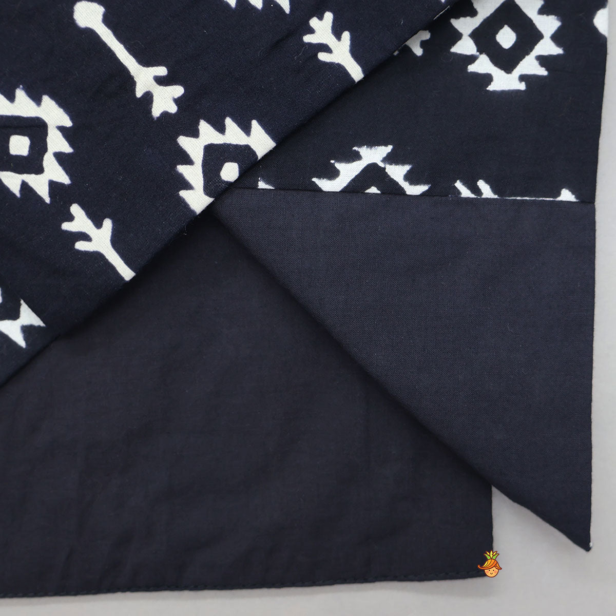 Ethnic Kurta With Front Pocket Jacket And Dhoti