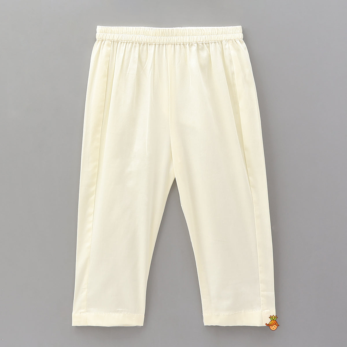 Ethnic Kurta With Brocade Front Open Jacket And Pyjama