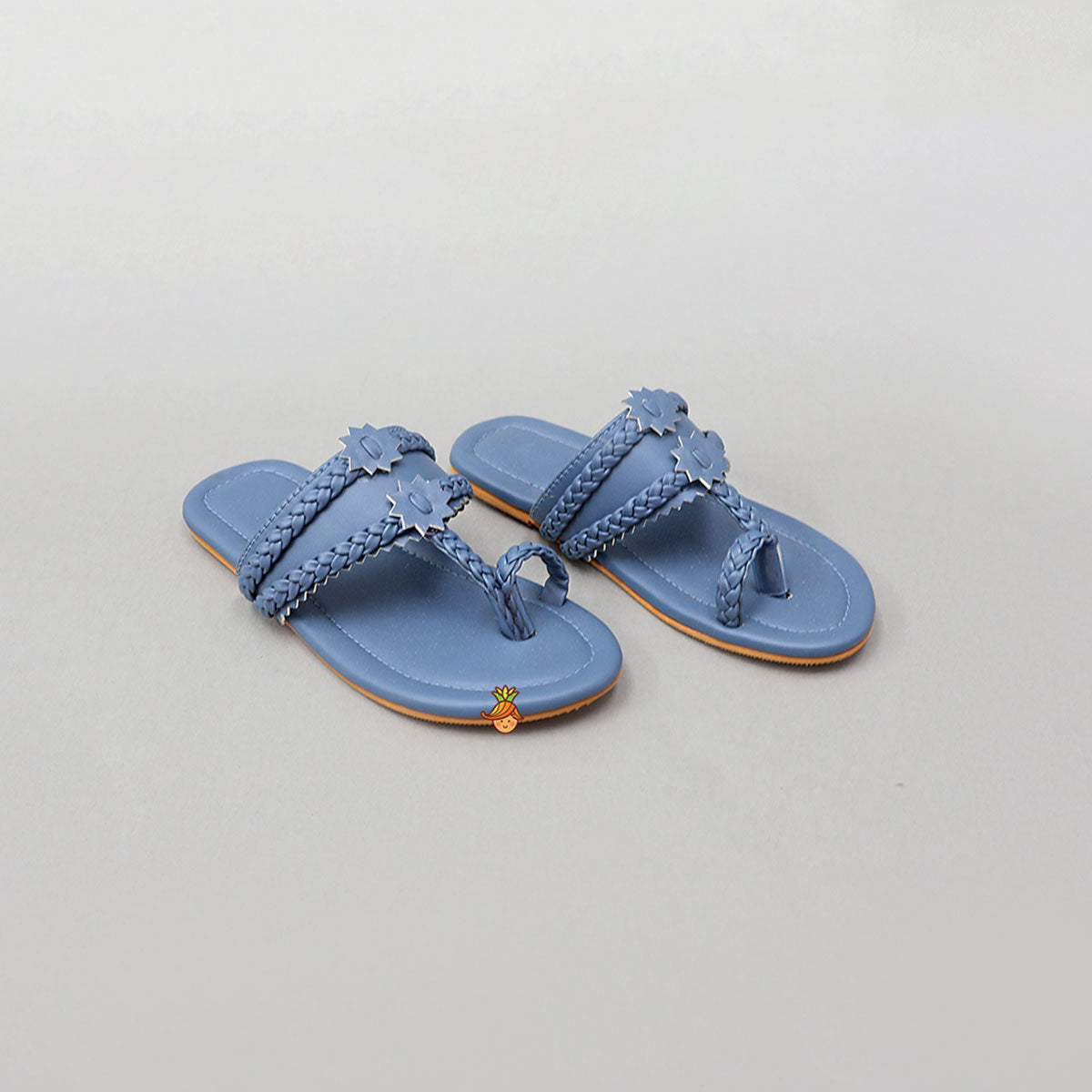 Elegant Braided Toe-Ring Kolhapuri Flats