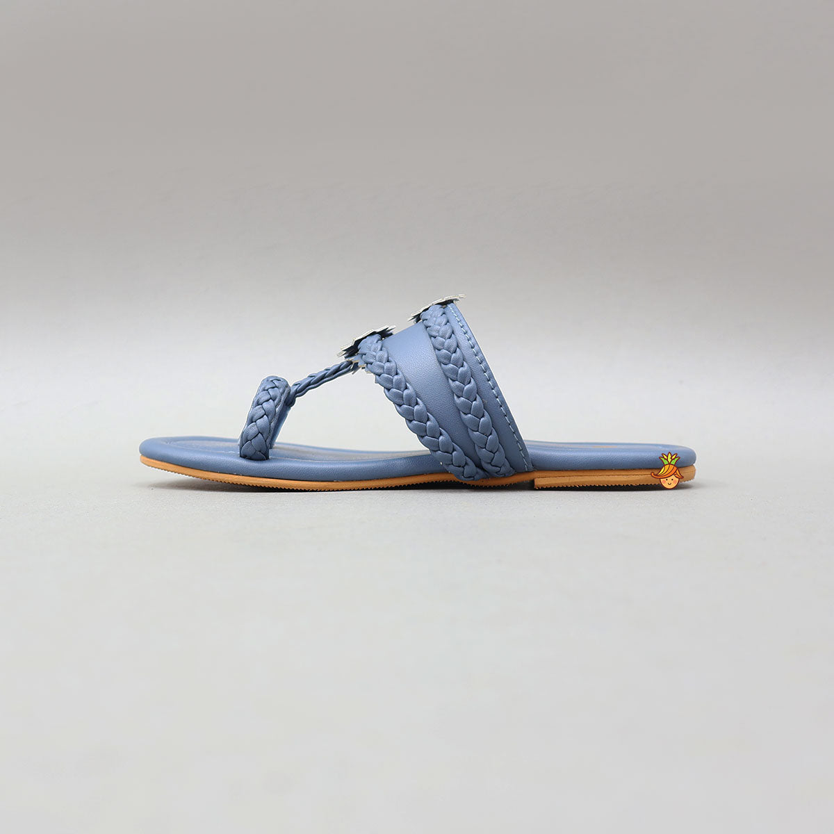 Elegant Braided Toe-Ring Kolhapuri Flats