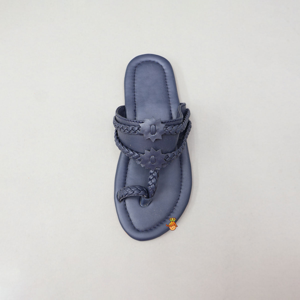 Classic Toe-Ring Kolhapuri Flats With Braided Detailing