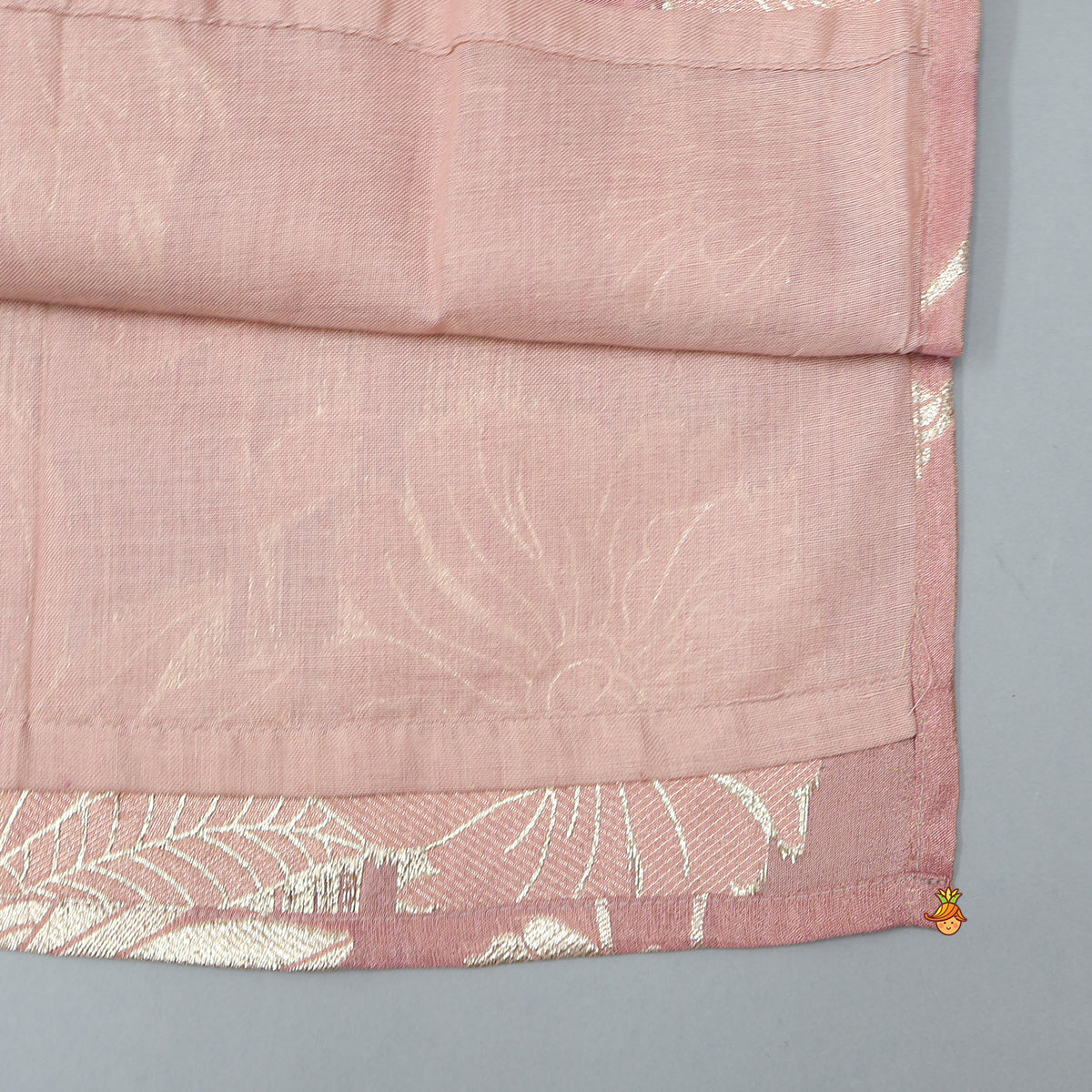 Bird Motif Detailed Shimmery Kurta And Dhoti