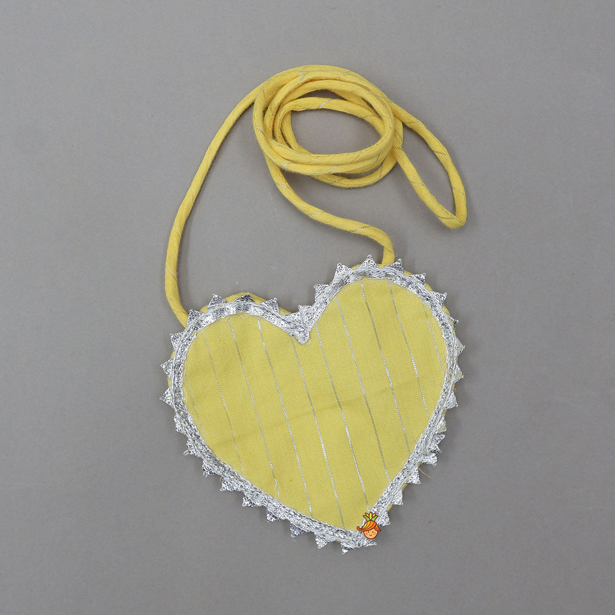 Lurex Striped Kurti And Pant With Contrasting Dupatta And Matching Sling Bag