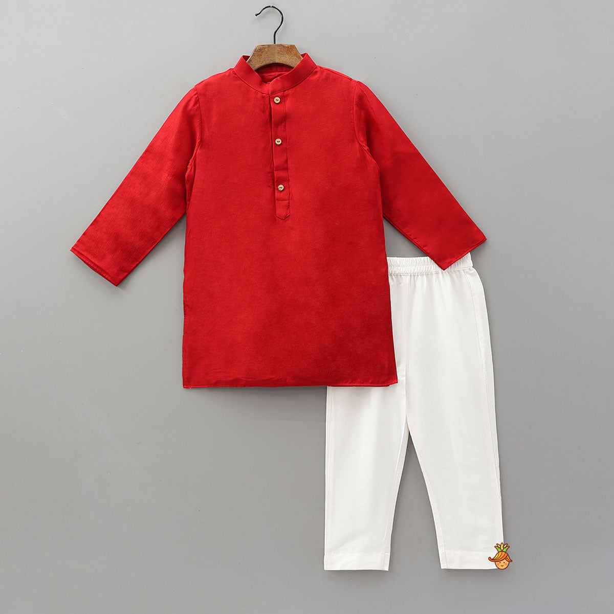 Ethnic Kurta With Embroidered Jacket And Pyjama