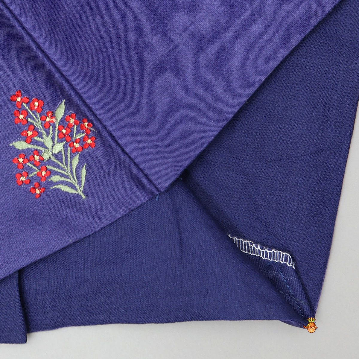 Floral Thread Embroidered Jacket-Style Top With Matching Lehenga