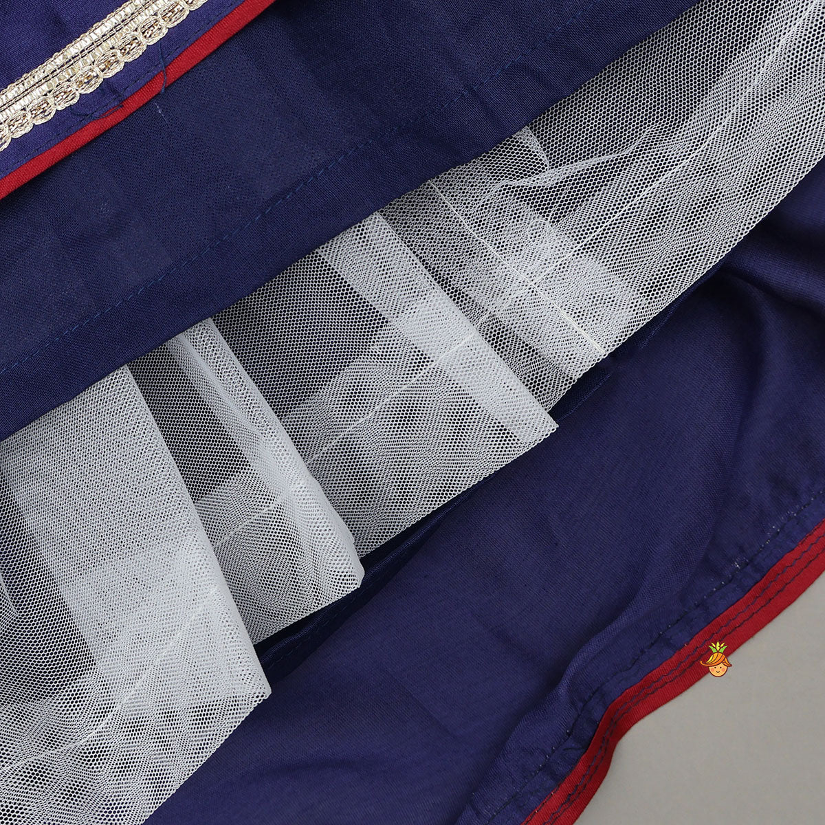 Floral Thread Embroidered Jacket-Style Top With Matching Lehenga