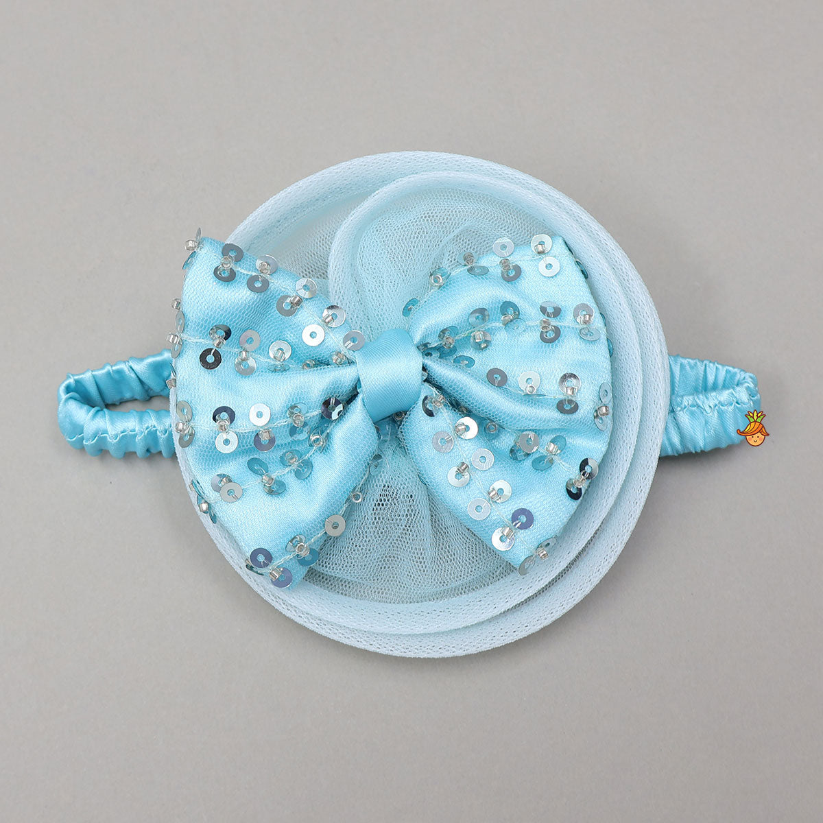 Triple Bow Adorned Trail Dress With Headband