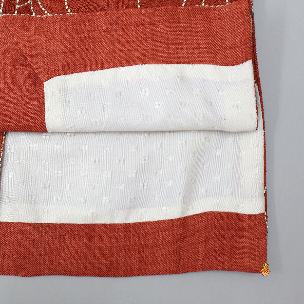 Ethnic Kurta With Matching Open Jacket And Pyjama