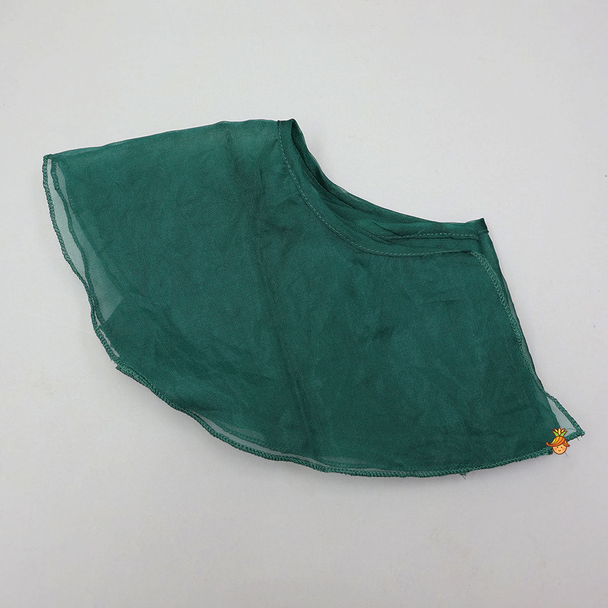 Elegant Layered-Sleeve Top And Lehenga With Stylish Dupatta