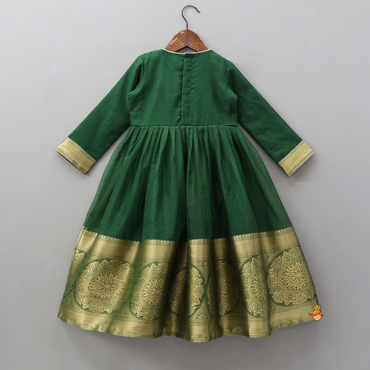 Elegant Embroidered Anarkali With Border Detailing