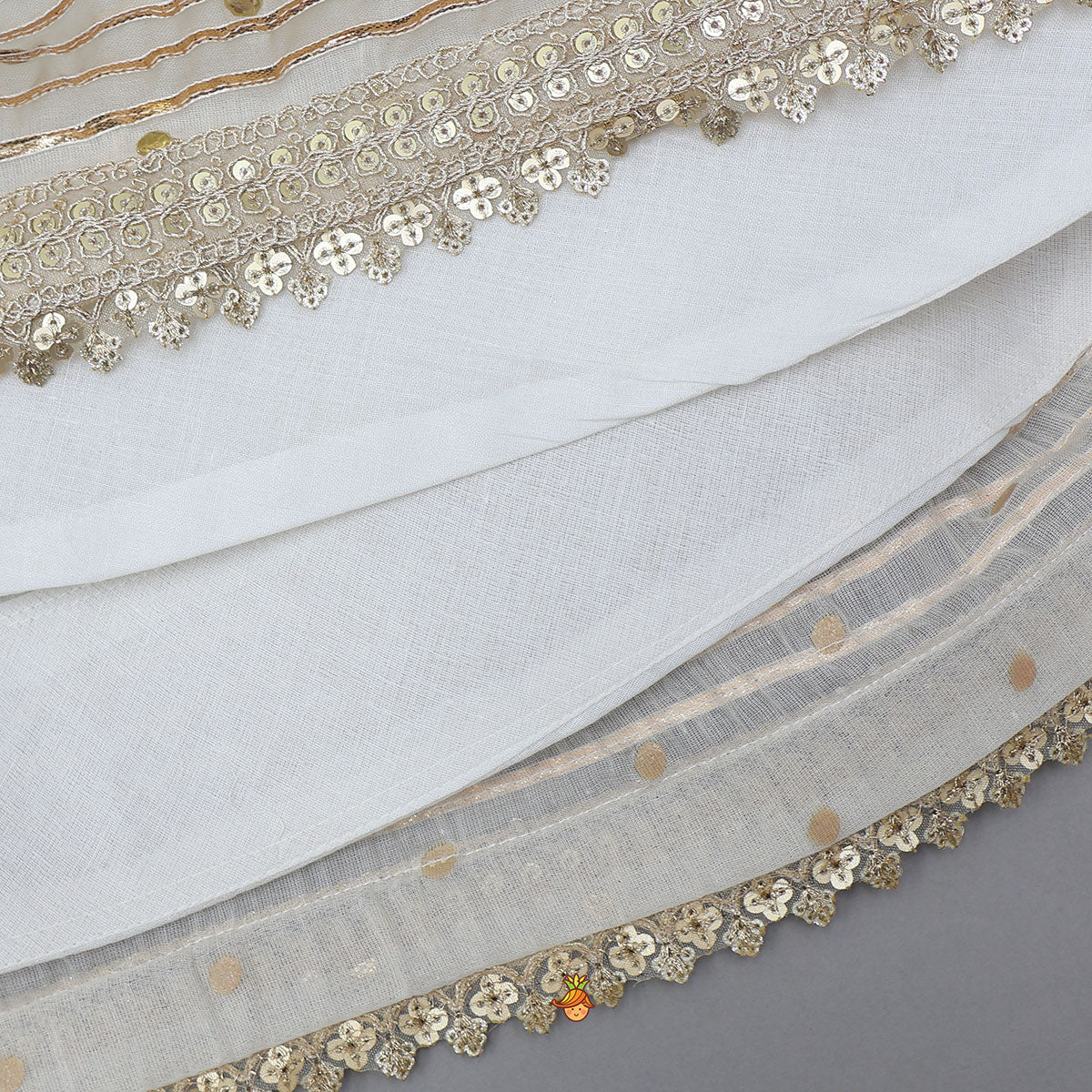 V-Neck Angarkha-Style Anarkali With Pant And Matching Dupatta