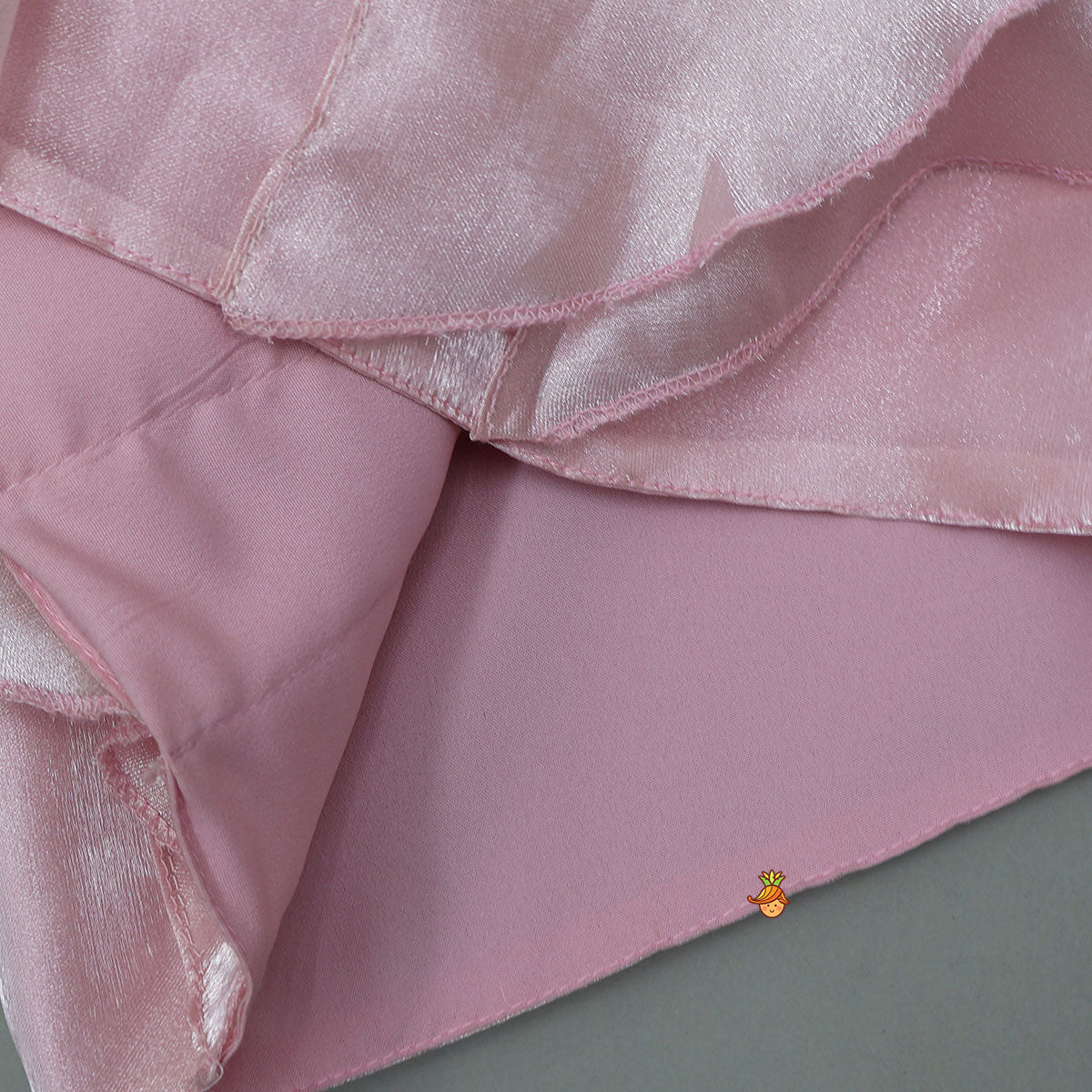 Shimmery Ruffle Dress With Waist Belt