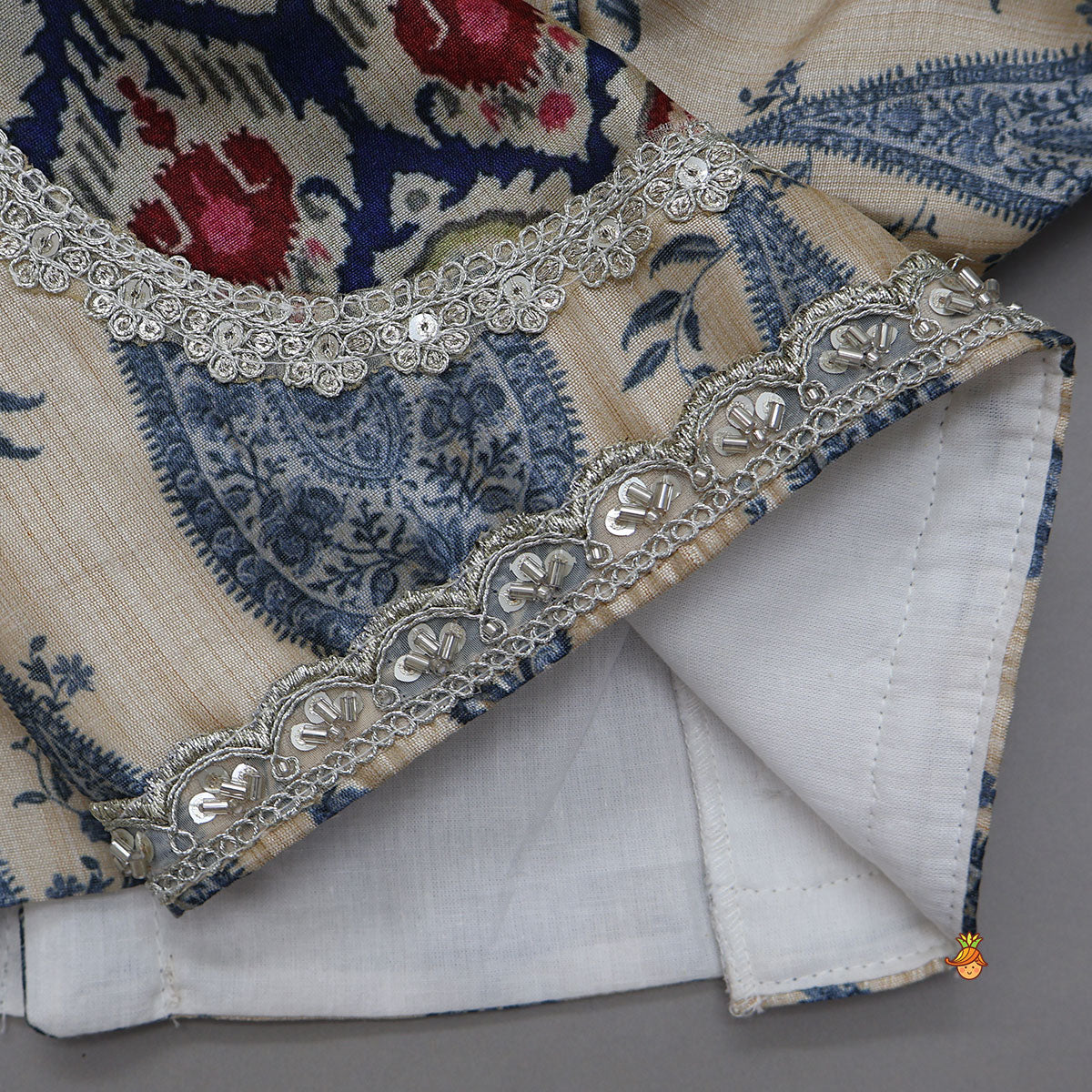 Elegant Round Neck Sheen Top And Lehenga With Sequins Work Net Dupatta