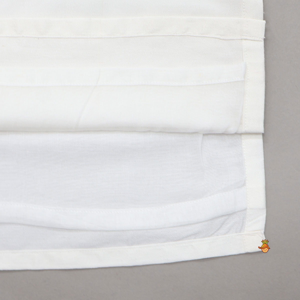 One-Side Embroidered Kurta With Printed Jacket And Pyjama