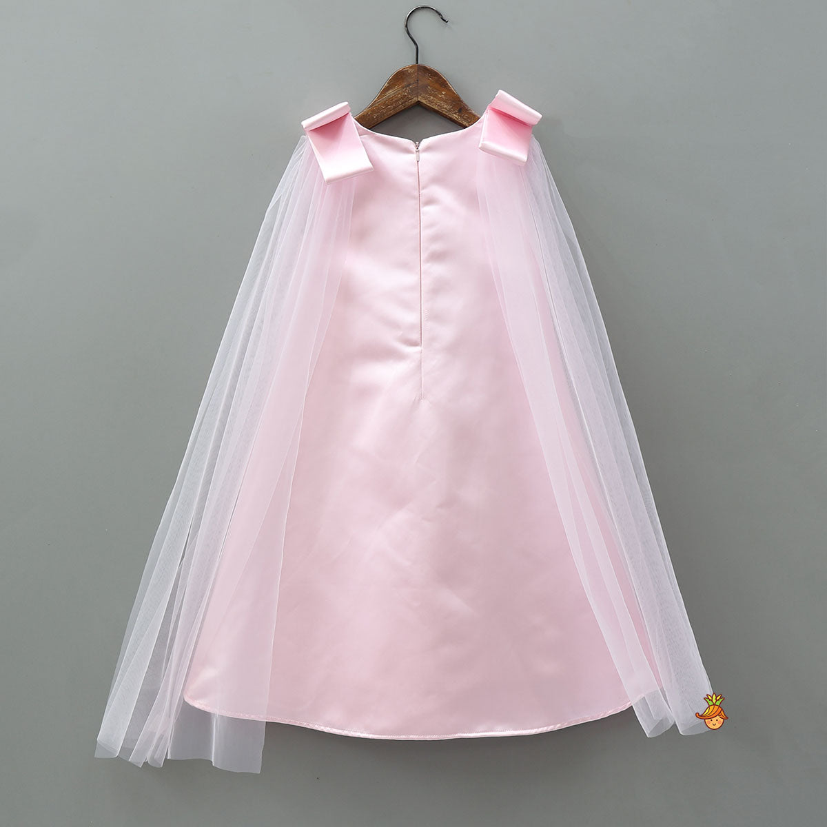 Bow-Adorned Stylish Drape Dress