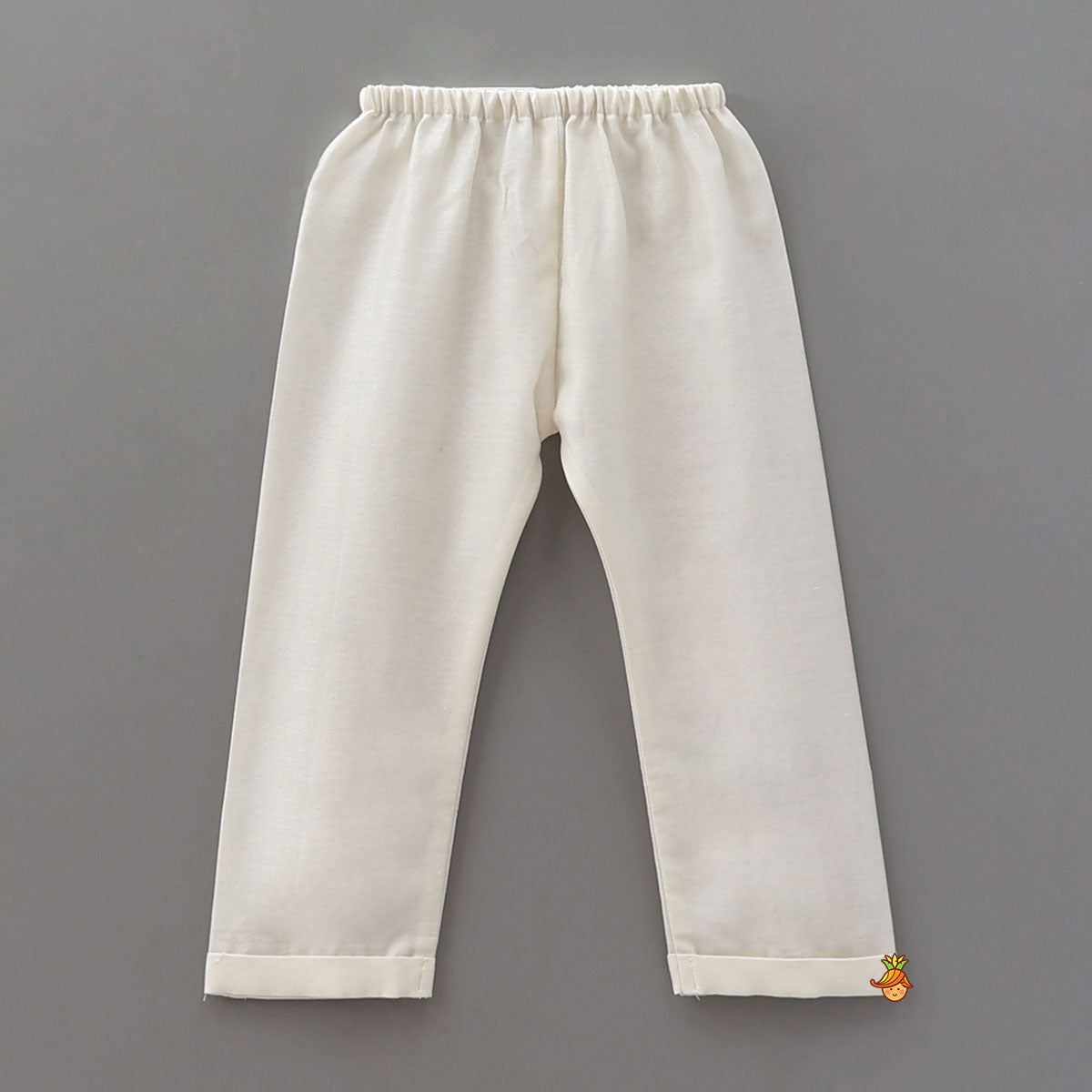 Ethnic Kurta With Heart-Embroidered Jacket And Pyjama