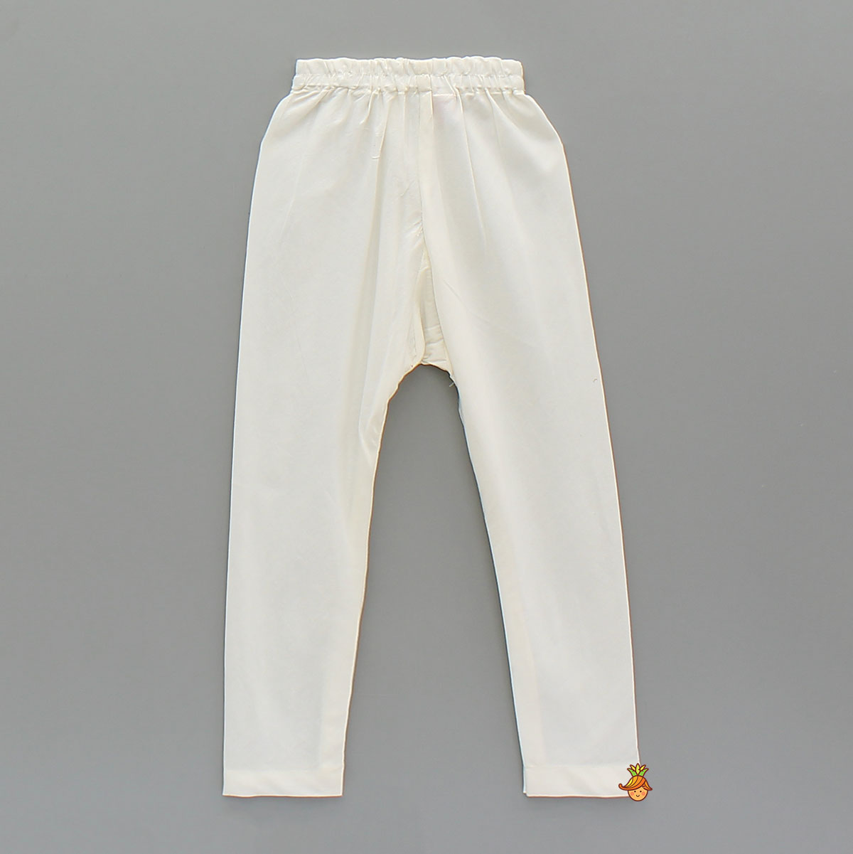 Lotus Motif Embroidered Kurta With Contrasting Jacket And Churidar