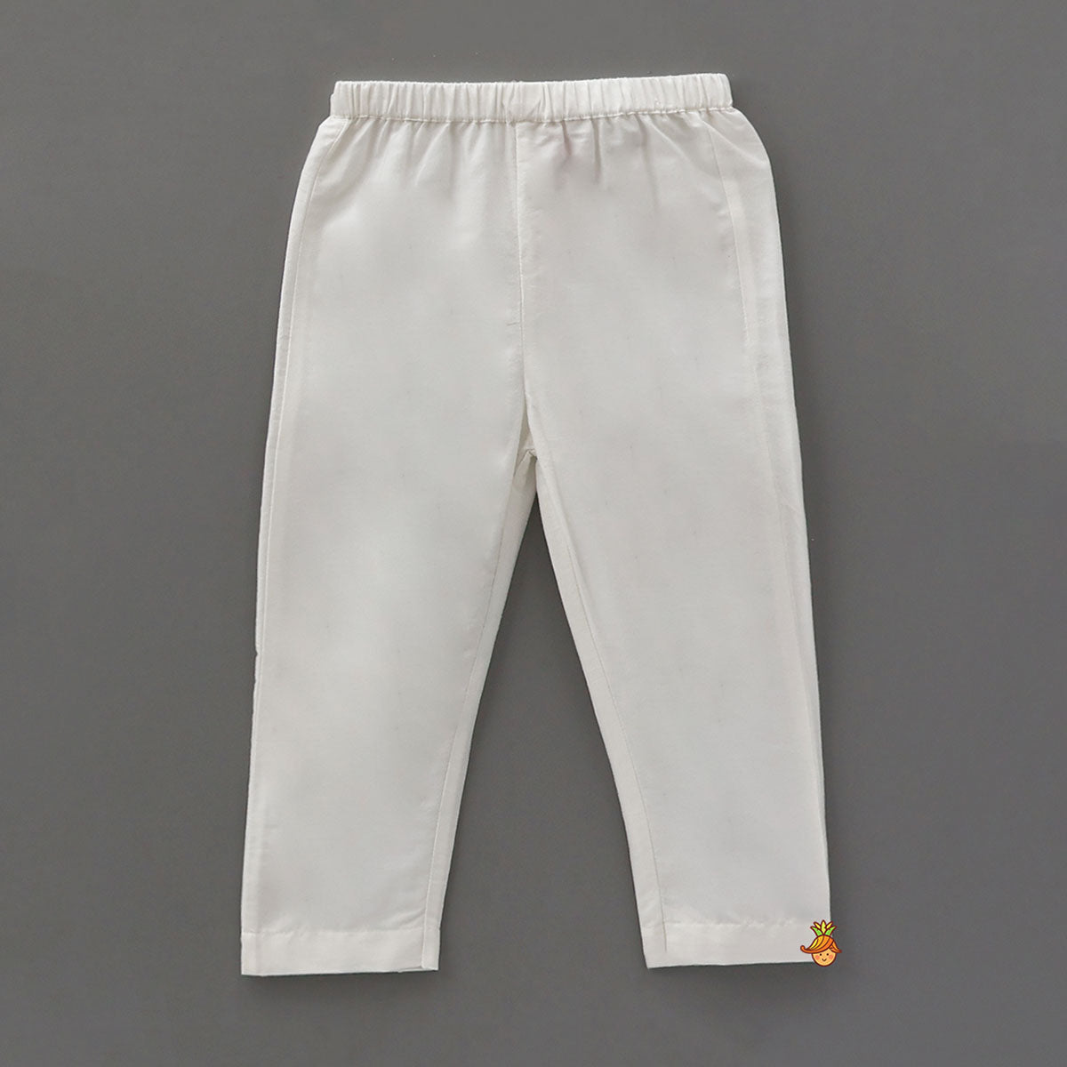 3D Flower Embroidered Jacket-Style Kurta And Pyjama